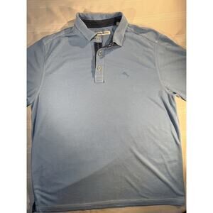 Tommy Bahama Men’s Light Blue Polo Shirt Size L – Classic IslandZone Style